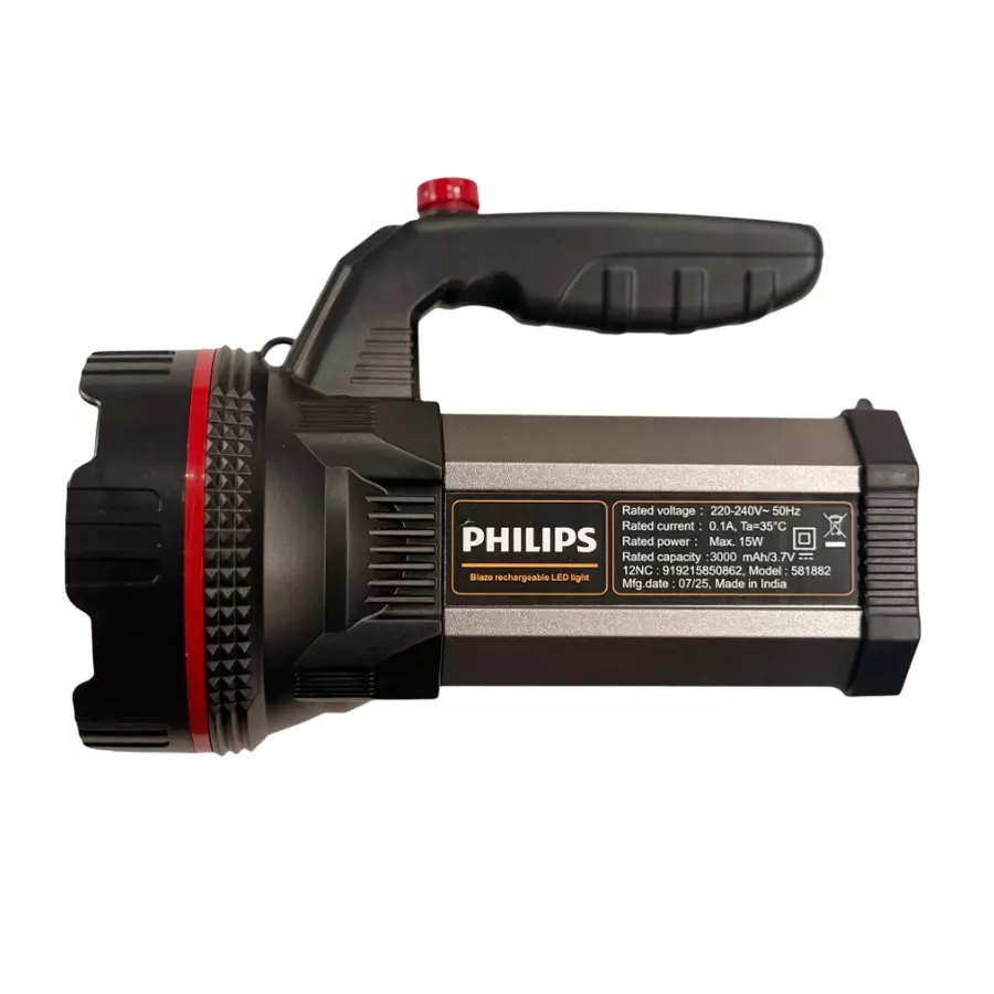 Philips Blaze Multi Functional Rechargeable LED Torch Light and Lantern 4 Lighting Modes 3000 mAH