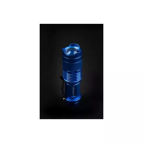 Hogert Technik 5 W Handy Pocket Flashlight 3.7 V, 14500 mAh Battery Capacity and Aluminium Body, HT1E424 (Without Battery)