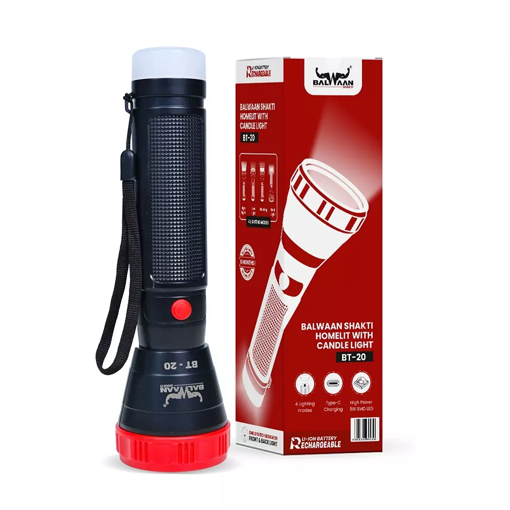 balwaan-shakti-homelit-with-candle-light-torch-37-v-li-ion-2000-mah-battery-and-fast-c-type-charging-bt-20