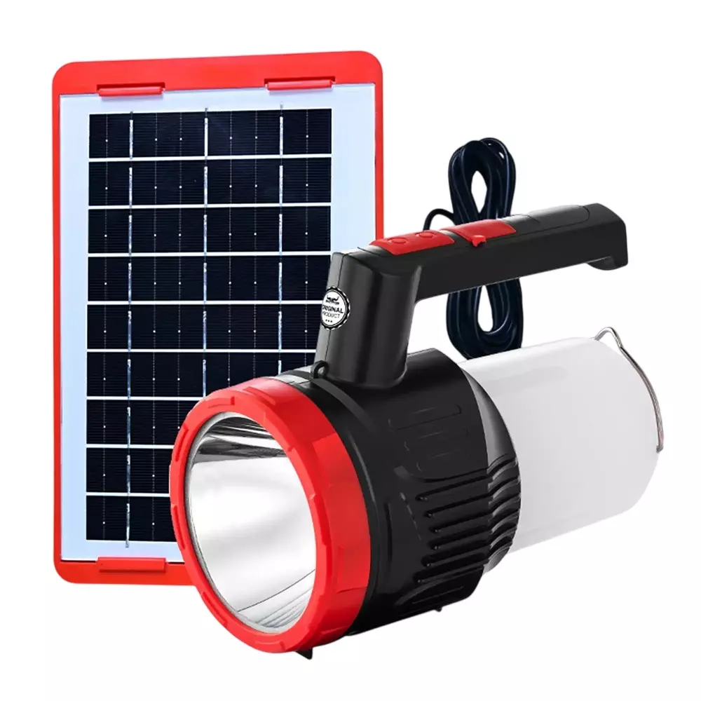 Balwaan Shakti 2 in 1 Flashlight With Lantern and Solar Plate, Li-Ion 2200 mAh Battery and Fast C Type Charging, BT-60s