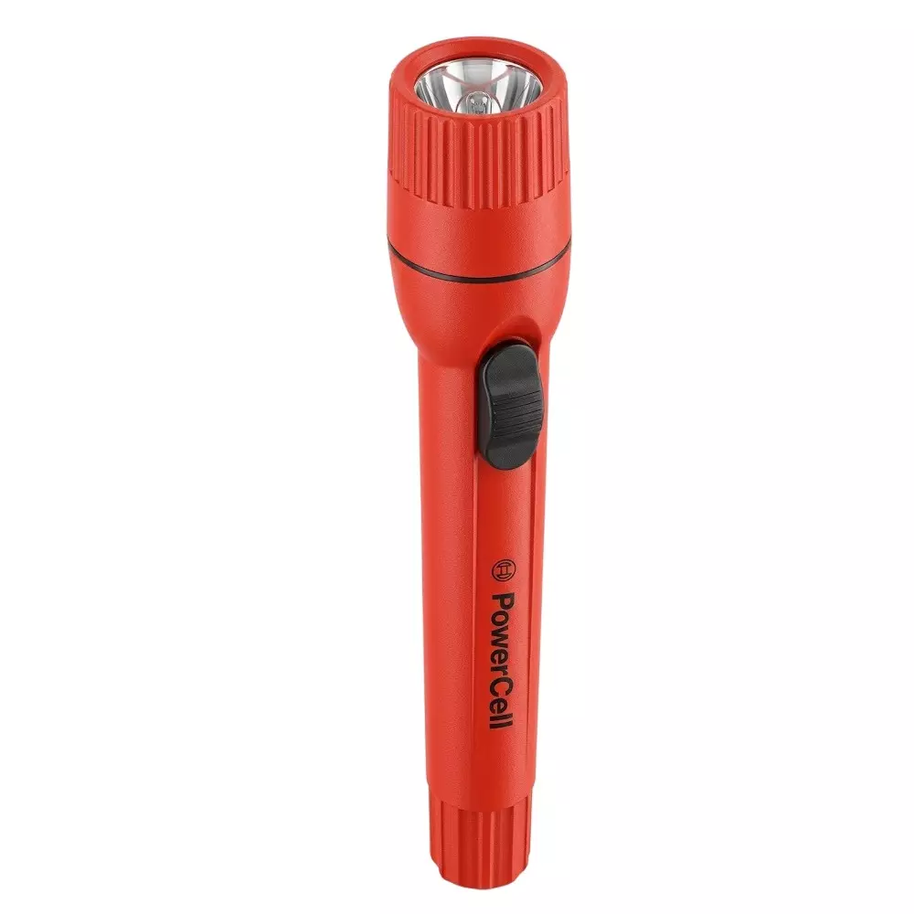 Powercell By Eveready Battery Operated Torch Plastic 0.5 W Power Red for Home & Office, 9514
