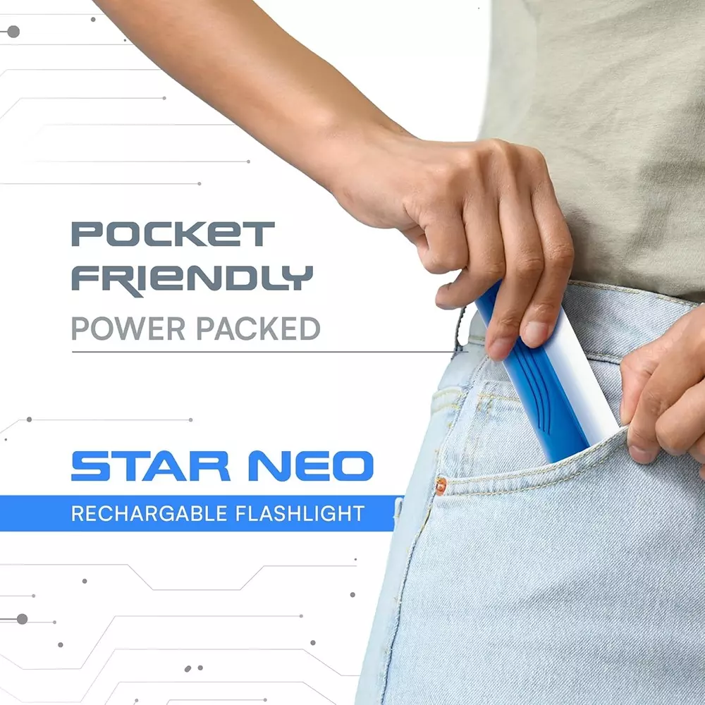 magik-5-v-star-neo-rechargeable-flashlight-with-600-mah-li-ion-battery-4-hours-battery-backup-blue-color-acsrfb4394