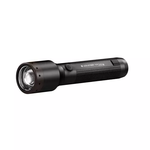 LED LENSER Flash Light Black Color 900 lm Maximum Luminous Flux and 240 m Beam Distance, P6R Core