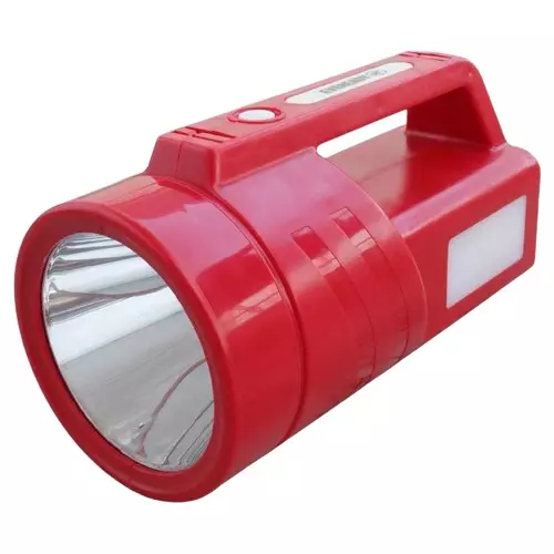 Eveready Bheemlite Commander Torch With Li-ion Battery Ergonomic Handle 4 Lighting Modes ABS 4 W Power Red for Home & Office, DL 94