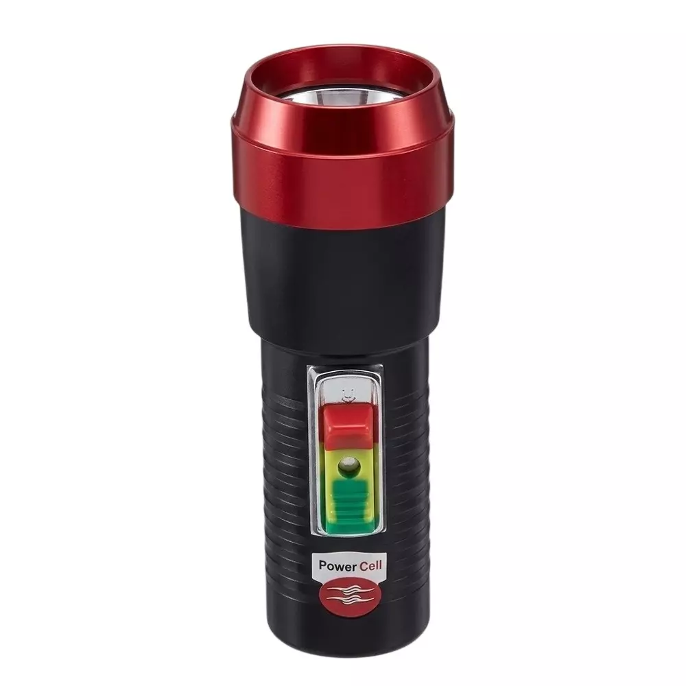 Powercell By Eveready Battery Operated Torch Metal 0.75 W Power Black for Home & Office, 9752