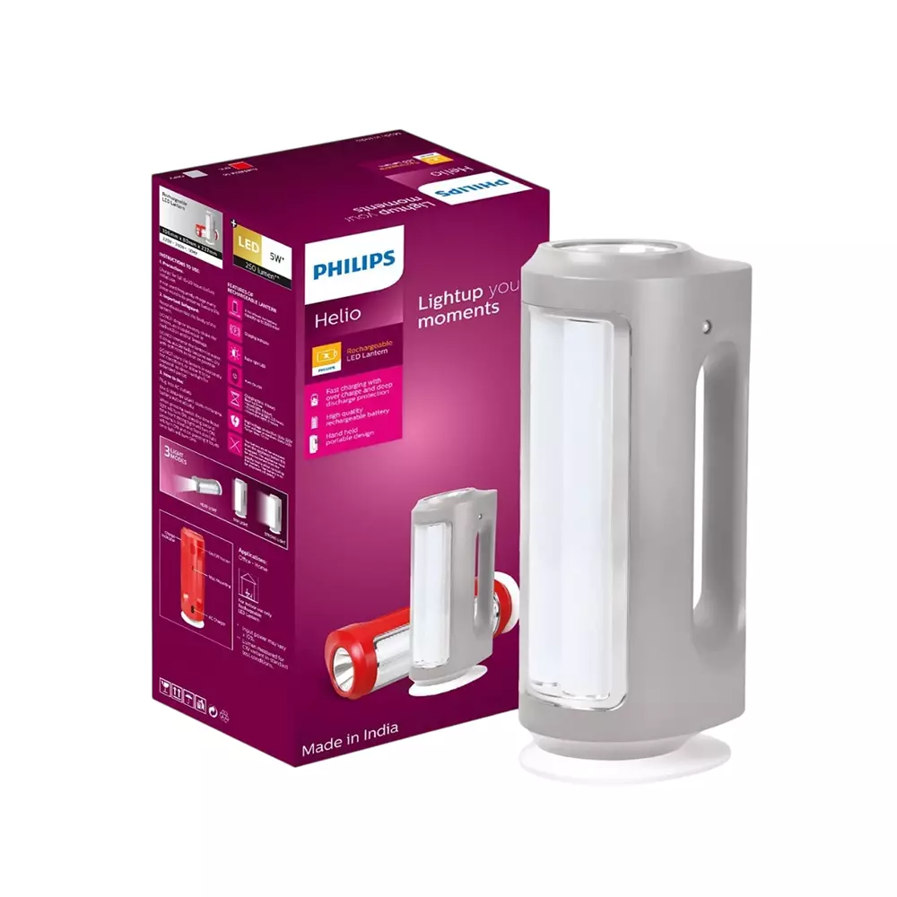 Philips Helio Multi Functional LED Torch Light and Lantern 3 Light Modes and Control Method Battery
