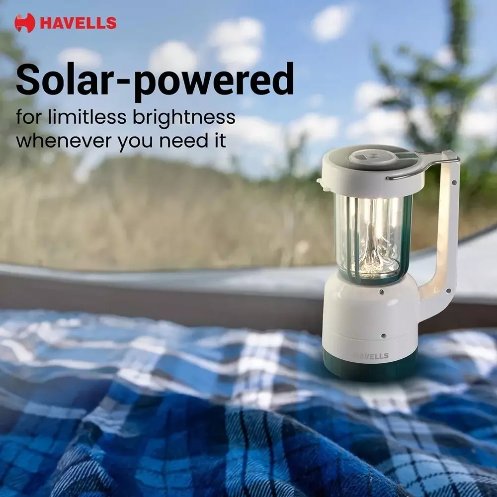 Havells 6 W Beacon Filament Lantern with Rechargeable, 3.7 V and 3600 mAh Battery, LHEXTKPGCN1W006