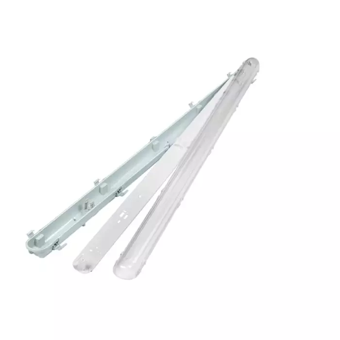 RS Pro 22 W Batten Light Round 1 Lamp Anti-corrosive 1570 mm Long IP65