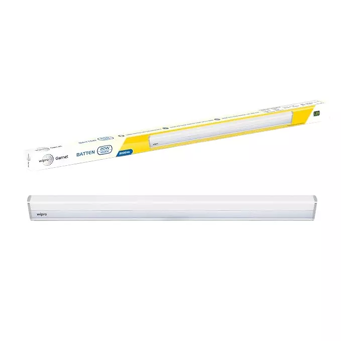 Wipro Garnet LED Batten GU10 Bulb Base 20 W Cool Day Light Color