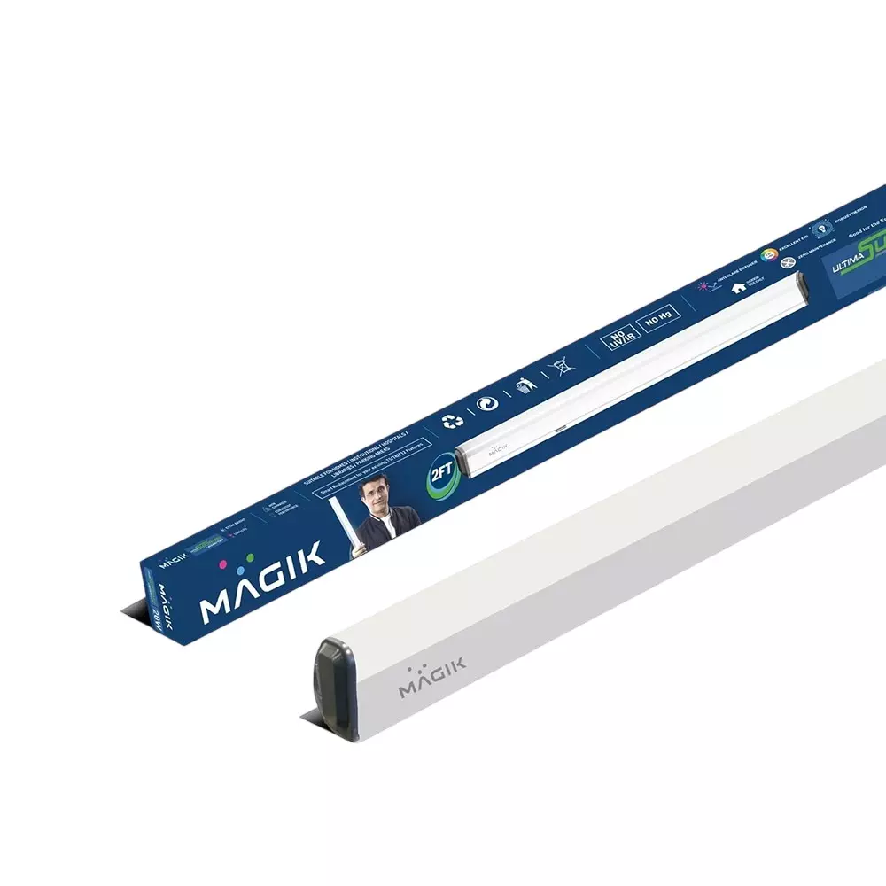 Magik 20 W Ultima Super Mini LED Batten Light 6500 K Color Temperature and Polycarbonate Body, BUSM020C4501