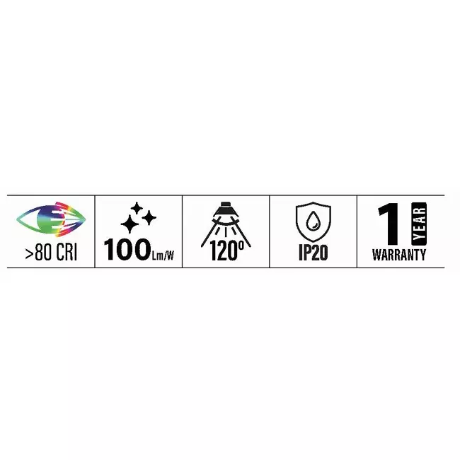 Sturlite CAMILO Heavy Duty Batten 65 W Power 6500 lm 1200x71x28 mm Cool White, LG-0223-65W