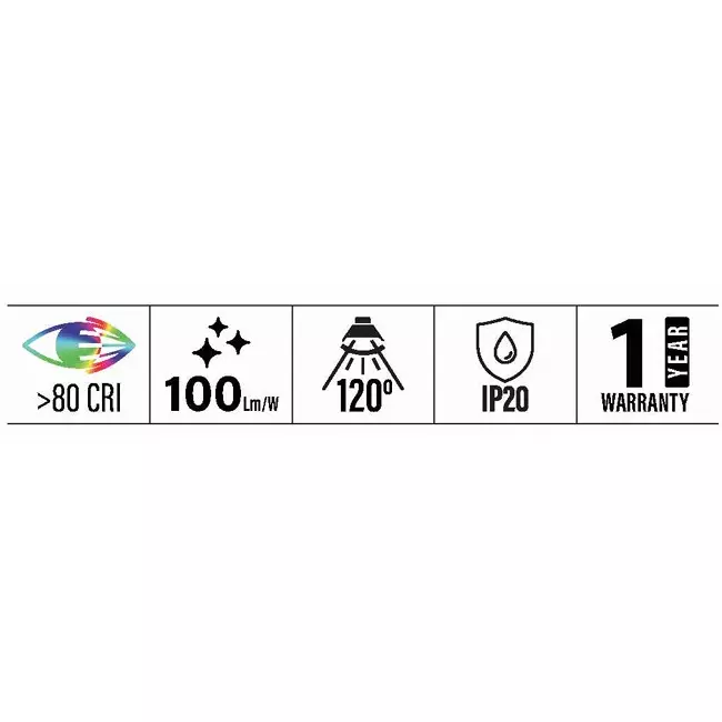 Sturlite CRISA Batten 12 W Power 1200 lm 600x30 mm Neutral White, LG-0019-12W