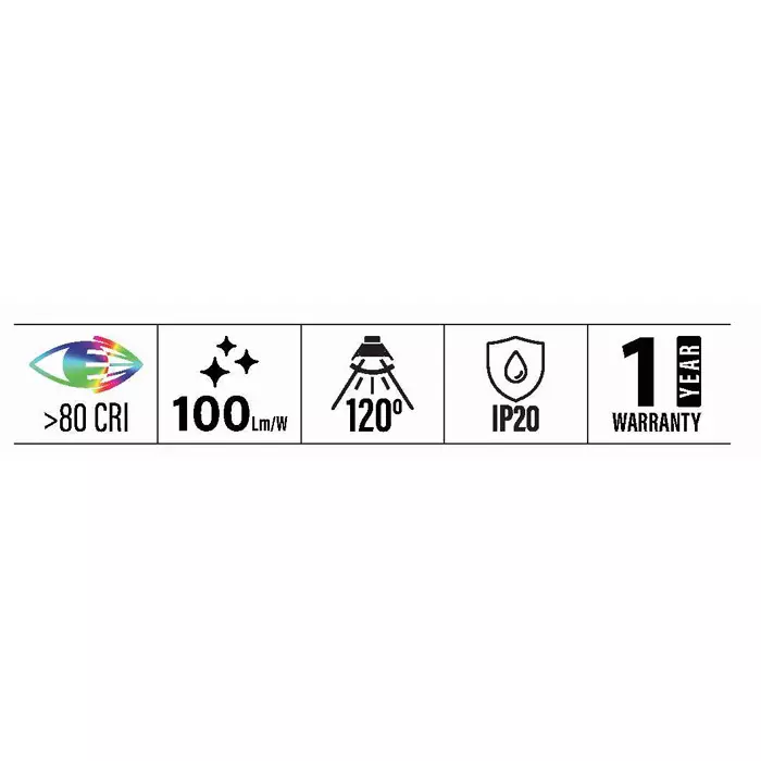 Sturlite BRILLO Batten 30 W Power 3000 lm 1185x37 mm Cool White, LG-0184-30W