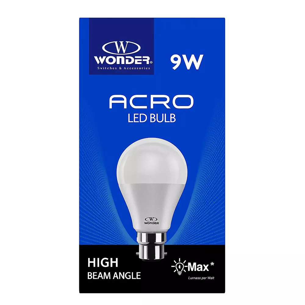 Wonder 9 W LED Bulb Corded Electric Round Shape Natural White for Outdoor & Indoor Use