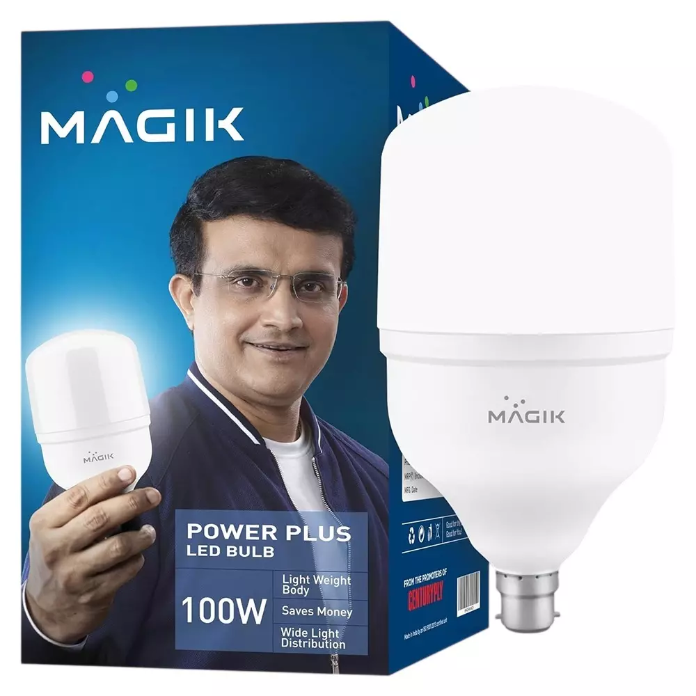 Magik 100 W Power Plus LED Bulb 3000 K Color Temperature B22 Base and Robust Polycarbonate Body, LUPP100W1897