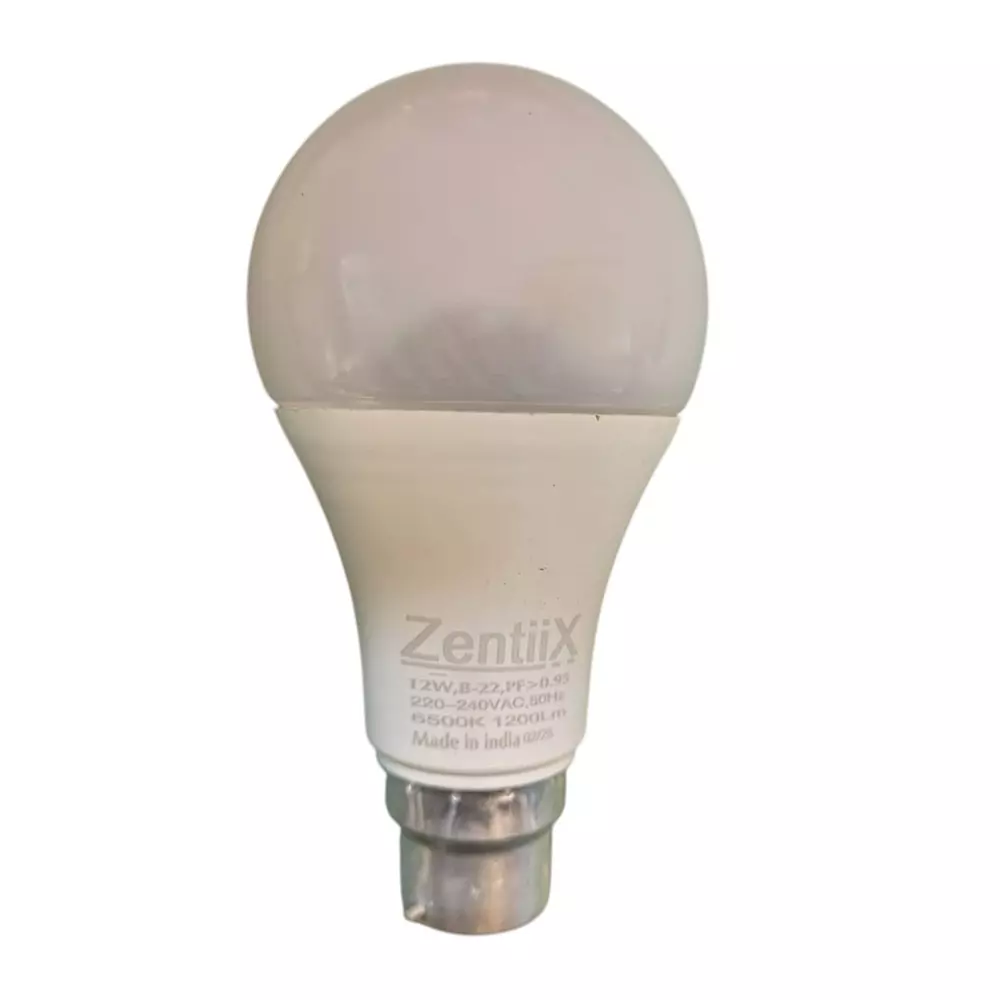 Zentiix 12 W LED Bulb Round Shape Plastic Corded Electric Natural White for Outdoor & Indoor Use