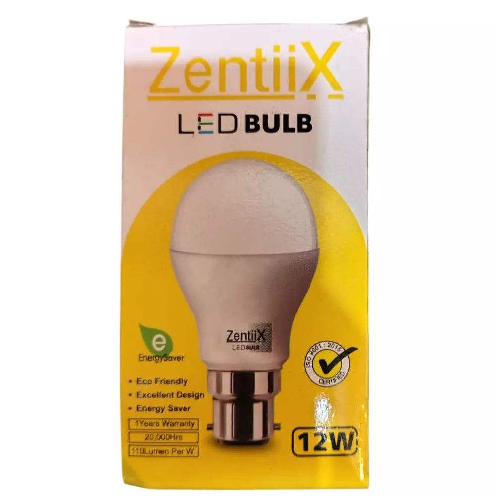 Zentiix 12 W LED Bulb Round Shape Plastic Corded Electric Natural White for Outdoor & Indoor Use