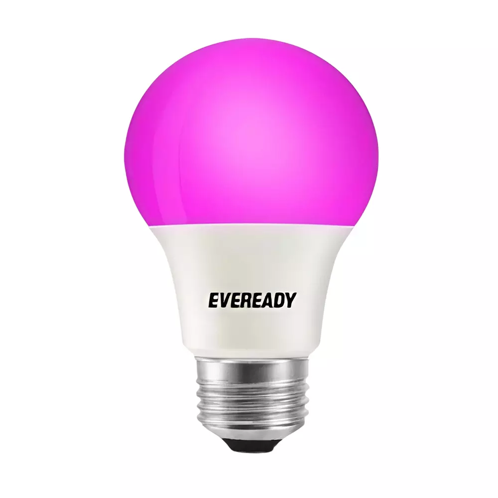 Eveready LED Bulb 9 W Power Abs & Aluminium Pink E27- 3000K Color Temperature for Home & Office