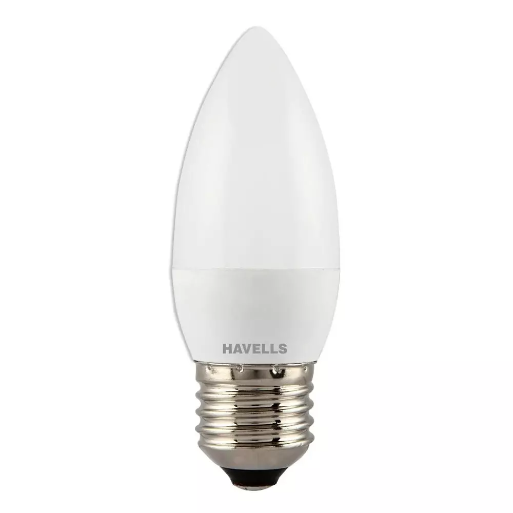 Havells 5 W Adore LED Lamp Candle Shape 2 Star 107 mm Length and 37 mm Diameter