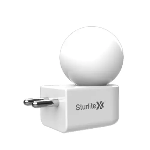 Sturlite POD Plug & Play Bulb 0.5 W Power White 6K Color Temperature Polycarbonate Housing Material 110-240 V AC for Home & Office, LG-0003-0.5W