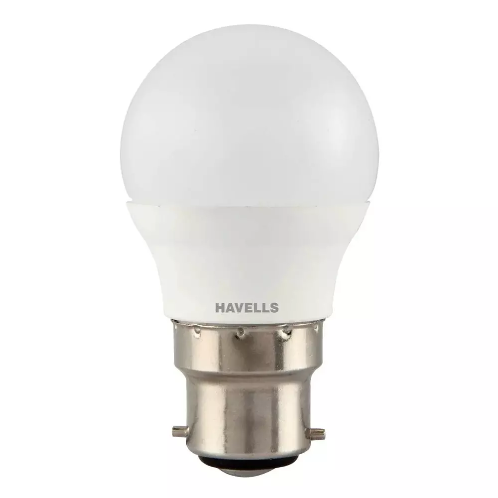 Havells 5 W Adore LED Lamp Ball Shape 2 Star B22 Base Cap and Natural White, LHLDDDBDWA4R005