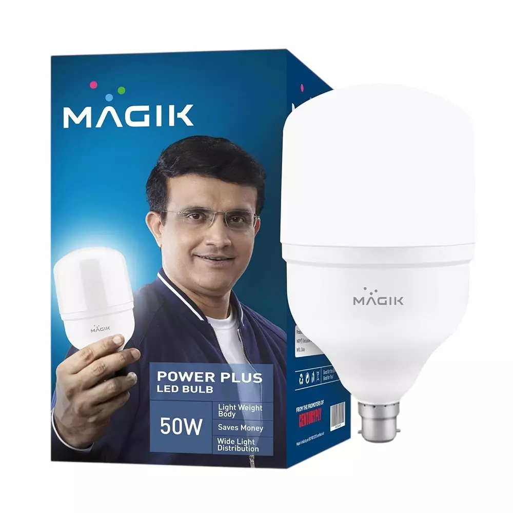 Magik 50 W Power Plus LED Bulb 6500 K Color Temperature B22 Base and Robust Polycarbonate Body, LUPP050C1306