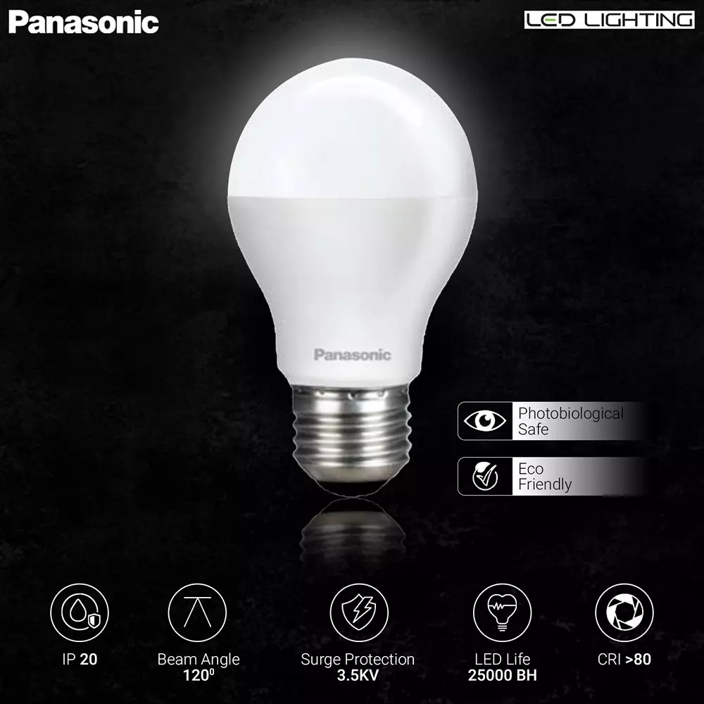 Panasonic Dura Saver Led Bulb E27 Ic 3 W Warm White, PBUM42033