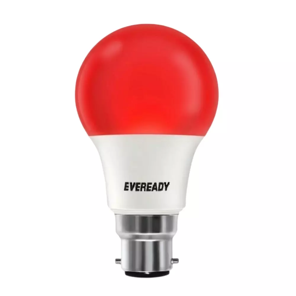 Eveready All Rounder LED Bulb 15 W Power Abs & Aluminium Red B22- 6500K Color Temperature for Home & Office