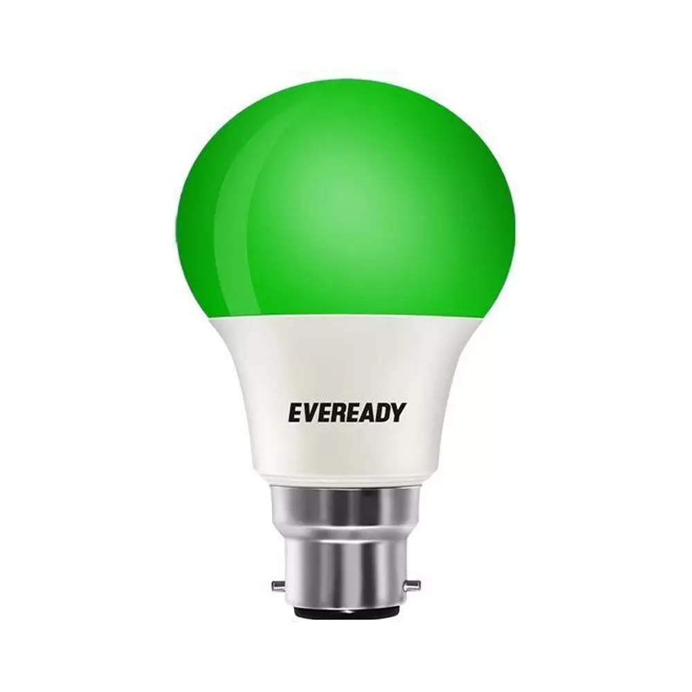 Eveready LED Bulb 12 W Power Abs & Aluminium Green B22- 3000K Color Temperature for Home & Office