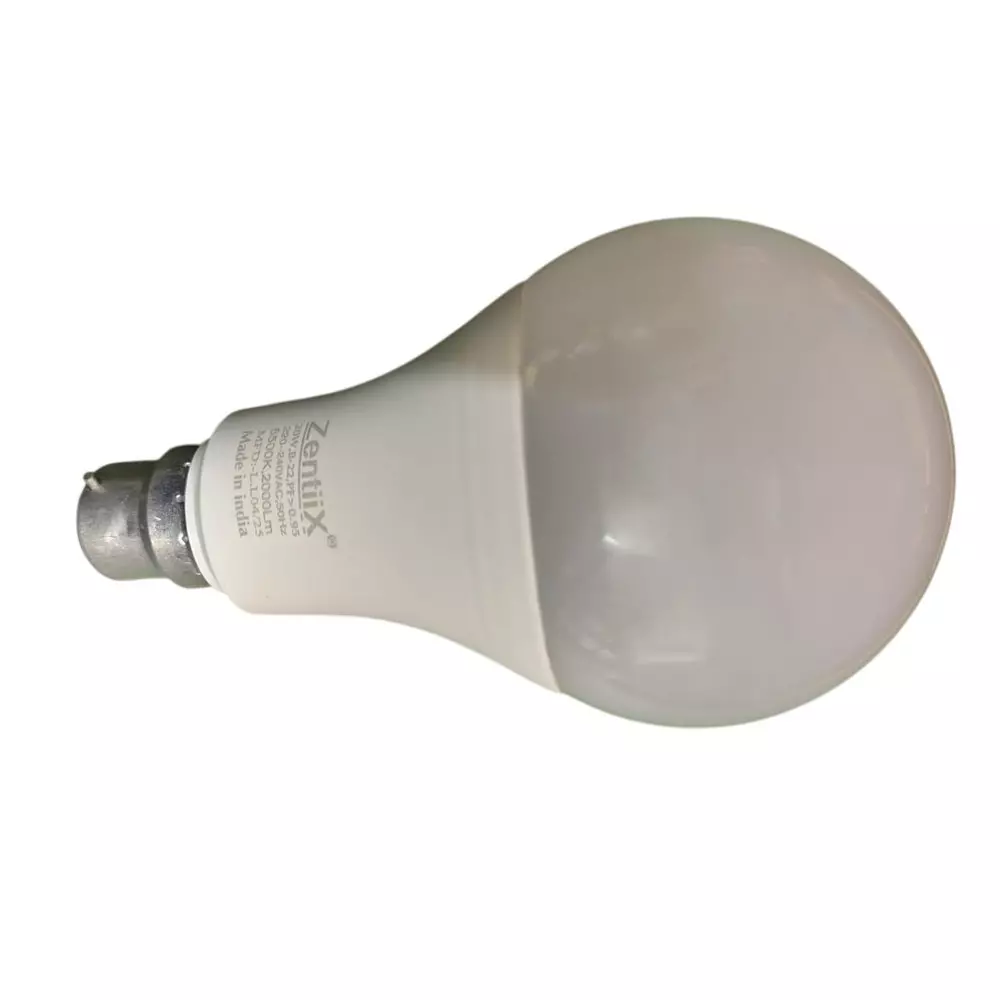 Zentiix 20 W LED Bulb Round Shape Plastic Corded Electric Natural White for Outdoor & Indoor Use