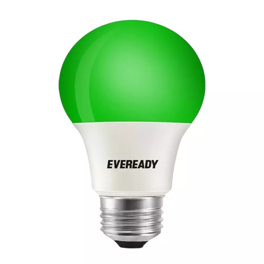 Eveready LED Bulb 9 W Power Abs & Aluminium Green E27- 3000K Color Temperature for Home & Office