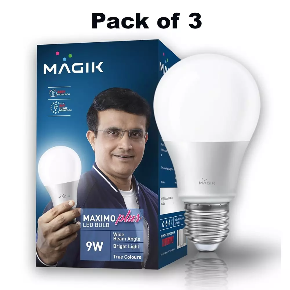 magik-9-w-maximo-plus-led-bulb-6500-k-color-temperature-e27-base-and-upto-4-kv-surge-protection-lumap009c4127e3-pack-of-3
