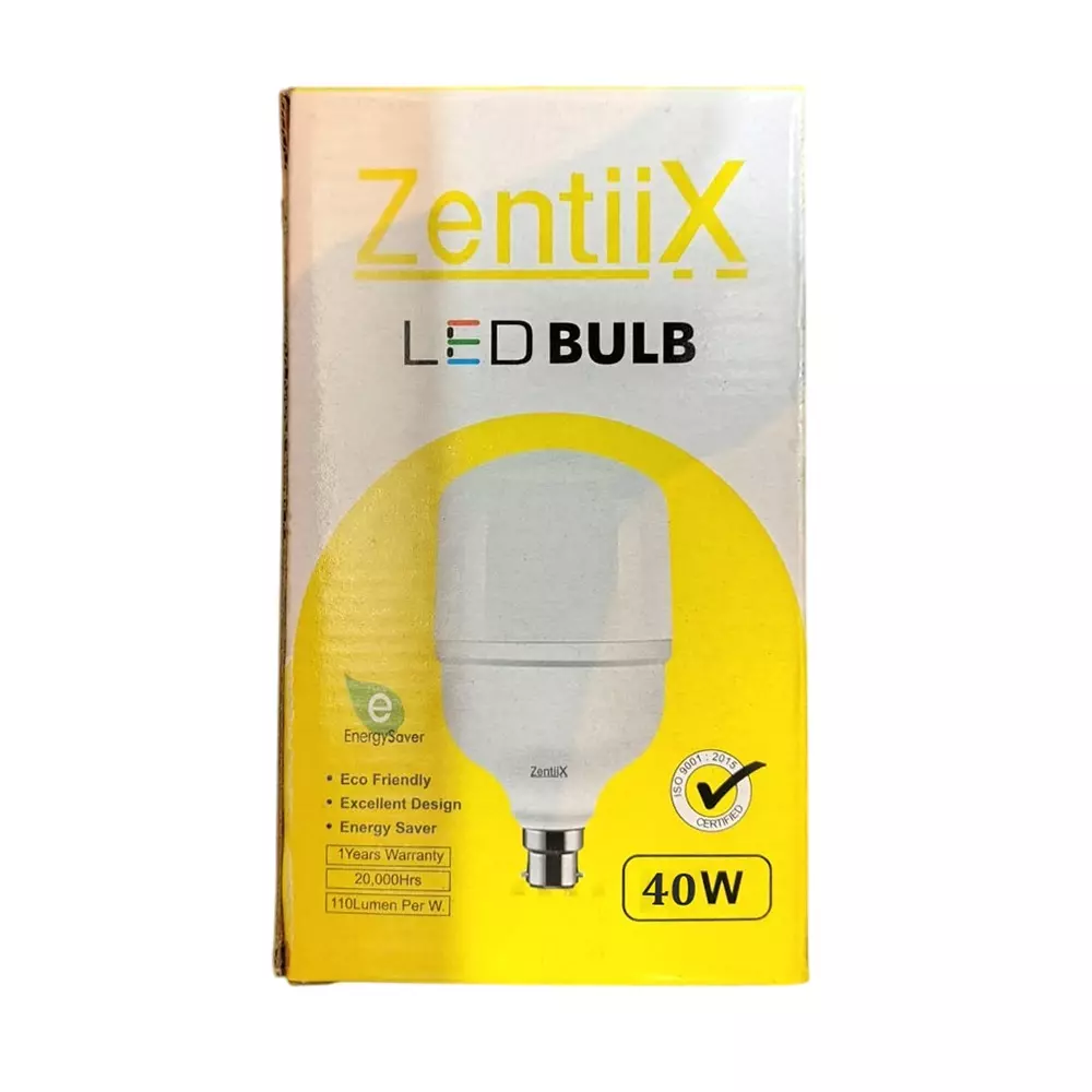 Zentiix 40 W LED Bulb Round Shape Plastic Corded Electric Natural White for Outdoor & Indoor Use