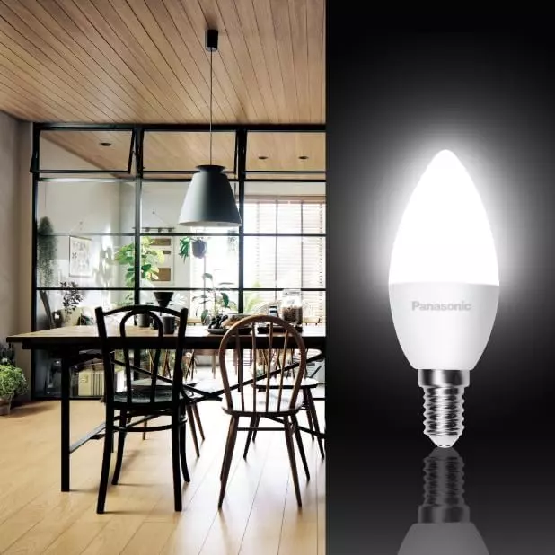 Panasonic Led Candle Lamp E14 4 W Warm White, PBUM43043E14