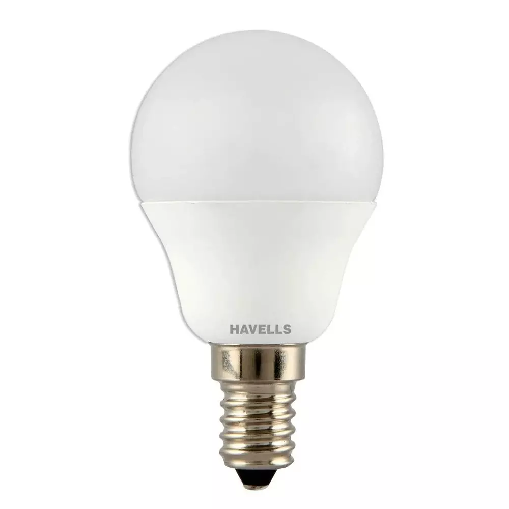 Havells 5 W Adore LED Lamp Ball Shape 2 Star E14 Base Cap and Natural White, LHLDDDBDWF4R005