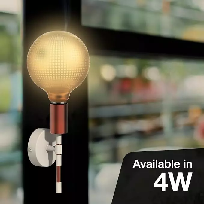 Havells 4 W Ornate G125 MGD LED Lamp Magician Gold Dot E27 Base Cap and 2700 K, LHLDBLHA6C8R004