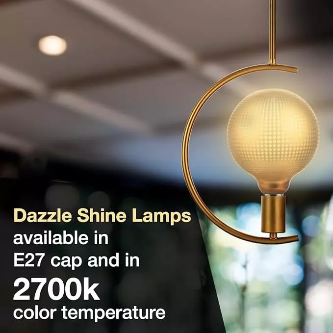 Havells 4 W Ornate G125 MGD LED Lamp Magician Gold Dot E27 Base Cap and 2700 K, LHLDBLHA6C8R004