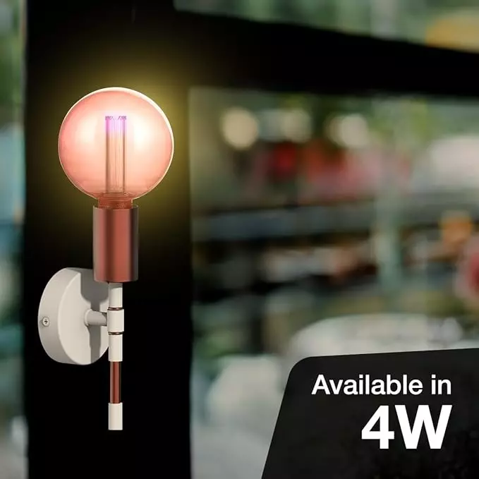 Havells 4 W Opulence G125 LED Lamp Pink E27 Base Cap and 1600 K, LHLDBLHA6F8R004