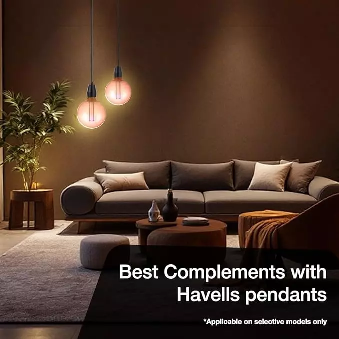 Havells 4 W Opulence G125 LED Lamp Pink E27 Base Cap and 1600 K, LHLDBLHA6F8R004