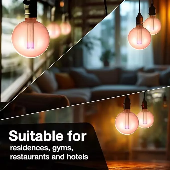 Havells 4 W Opulence G125 LED Lamp Pink E27 Base Cap and 1600 K, LHLDBLHA6F8R004