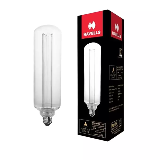 Havells 4 W Opulence T80P LED Lamp Clear E27 Base Cap and 1800 K, LHLDBJHC6G8R004