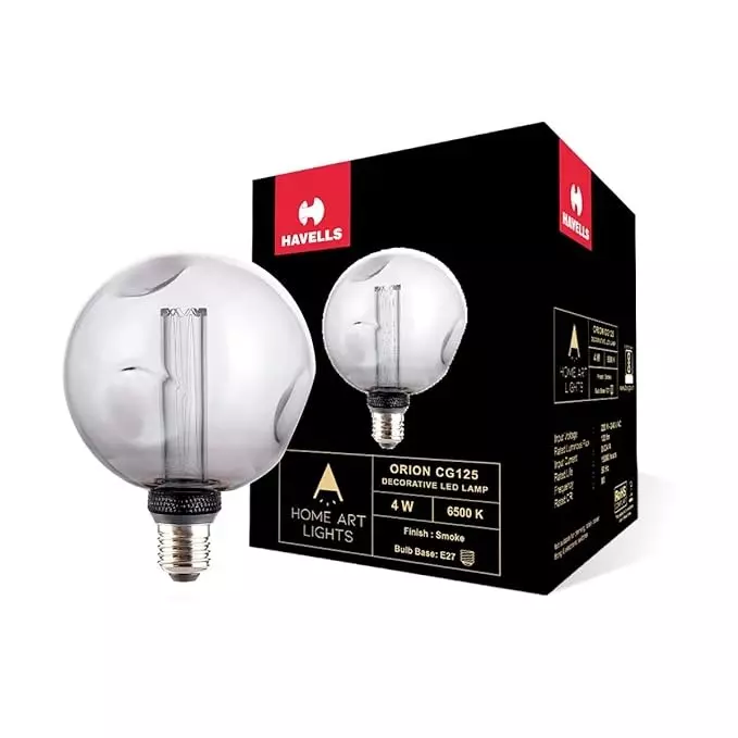 Havells 4 W Orion CG125 LED Lamp Smoke E27 Base Cap and 6500 K, LHLDBOHA6L8R004