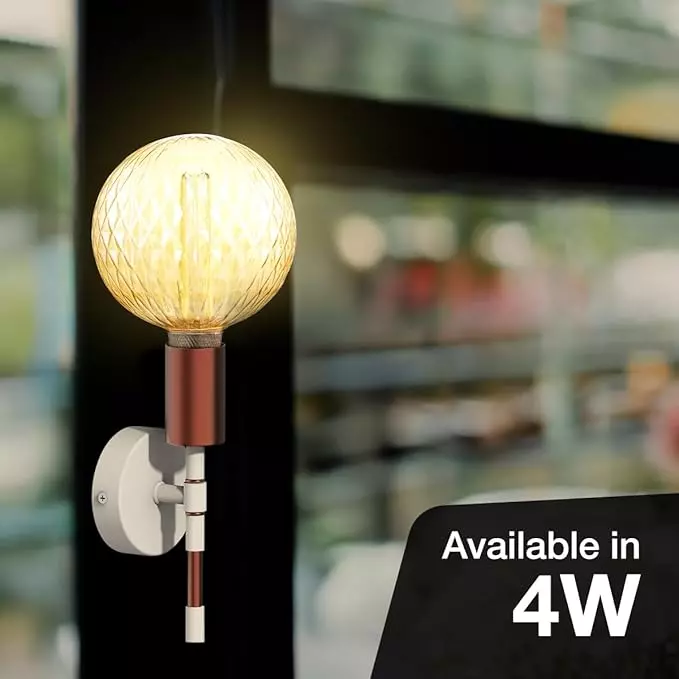 Havells 4 W Chimes G200 LED Lamp Amber E27 Base Cap and 1800 K, LHLDBHHG6G8R004