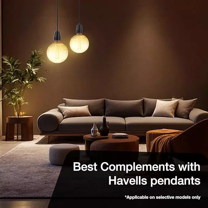 Havells 4 W Chimes G200 LED Lamp Amber E27 Base Cap and 1800 K, LHLDBHHG6G8R004