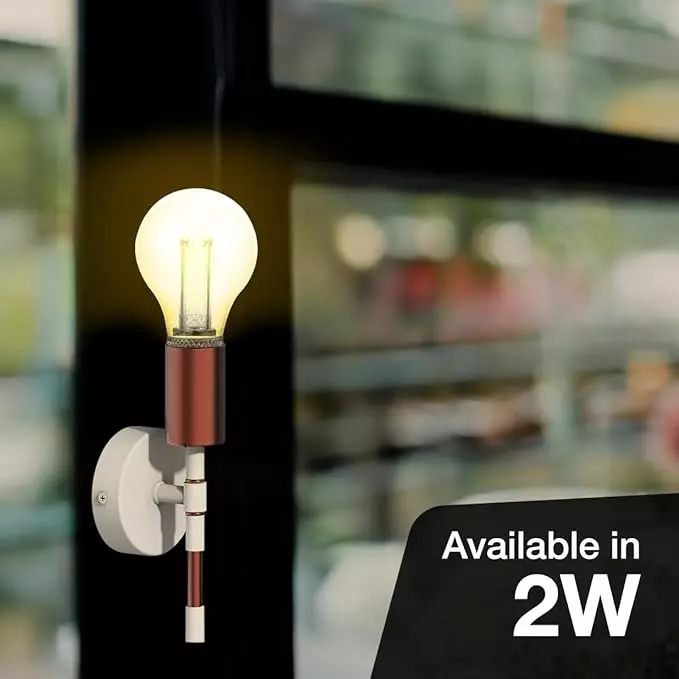 Havells 2 W Orion A60 LED Lamp Smoke E27 Base Cap and 2800 K, LHLDBNHA6B8R002