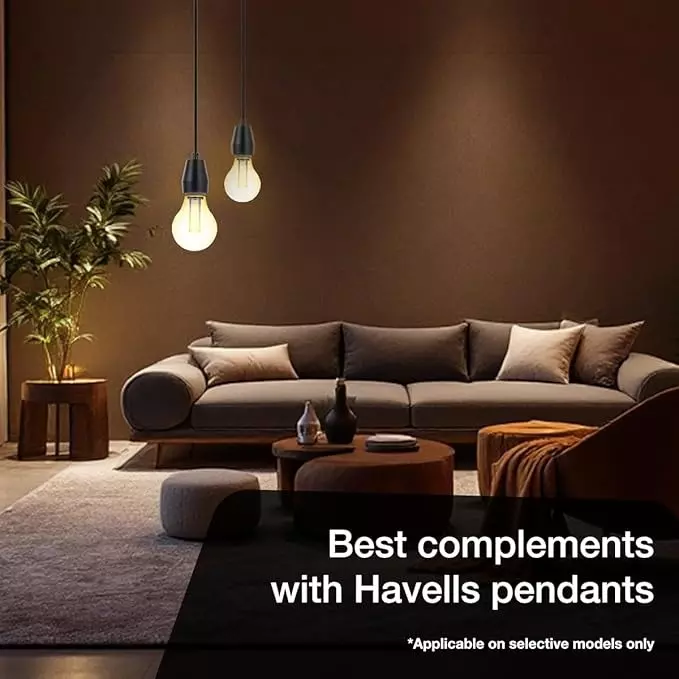 Havells 2 W Orion A60 LED Lamp Smoke E27 Base Cap and 2800 K, LHLDBNHA6B8R002