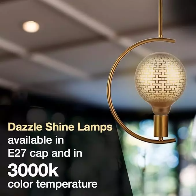 Havells 4 W Ornate G125 MG LED Lamp Magician Gold E27 Base Cap and 3000 K, LHLDBMHA6D8R004