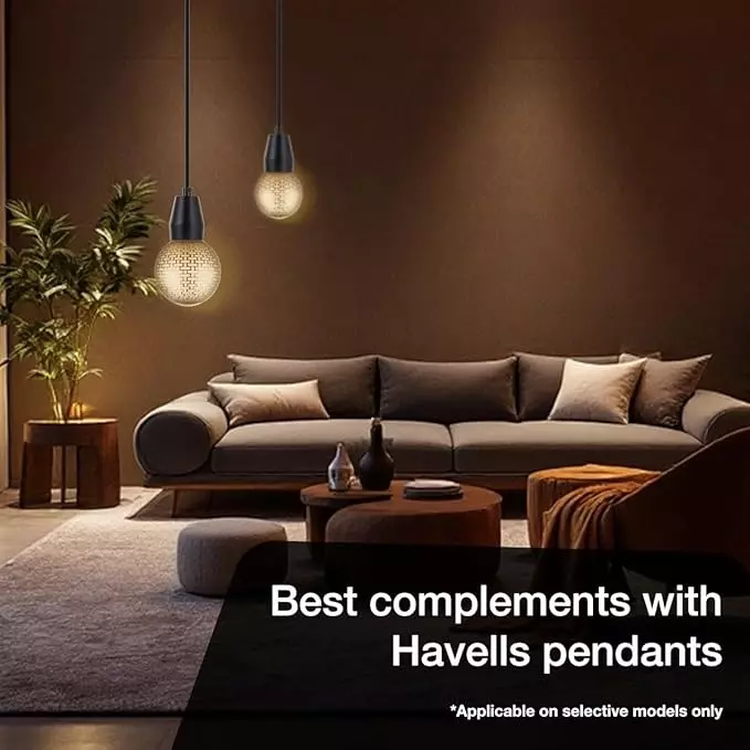 Havells 4 W Ornate G125 MG LED Lamp Magician Gold E27 Base Cap and 3000 K, LHLDBMHA6D8R004