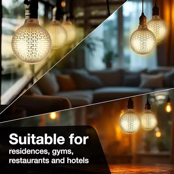 Havells 4 W Ornate G125 MG LED Lamp Magician Gold E27 Base Cap and 3000 K, LHLDBMHA6D8R004