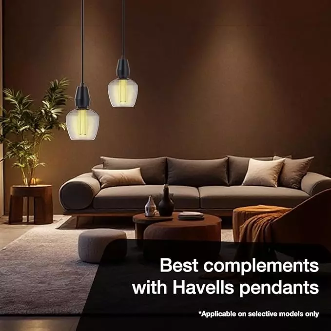 Havells 4 W Orion CG125 LED Lamp Smoke E27 Base Cap and 1800 K, LHLDBOHA6G8R004